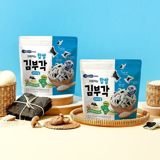 베베쿡 베베쿡 처음먹는 찹쌀 김부각 오리지널 4개 (20g x 4개)