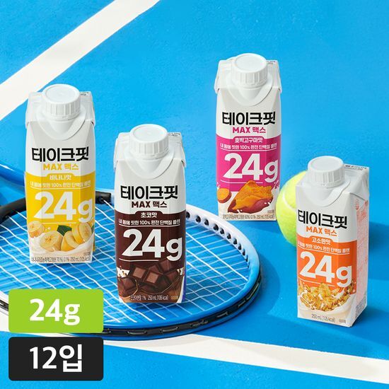 테이크핏 테이크핏 맥스 단백질음료 250ml 12입 택1(고소/초코/바나나/호박고구마)