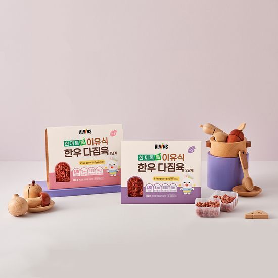 엘빈즈 엘빈즈 한끼톡톡 한우 다짐육 3mm/8mm 1개 (180g) 2종 택1