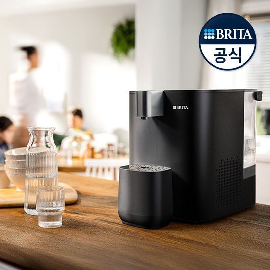 브리타 브리타 큐브 쿨 무타공 냉온정수기 5.3L 블랙 + 기본필터 1입