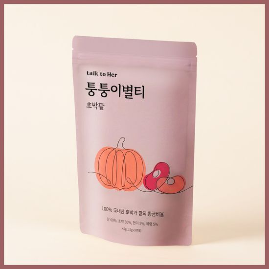 톡투허 톡투허 퉁퉁이별티 호박팥 티백 1.5g x 30개입 - 최저가 13,900원