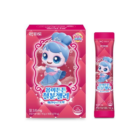 락피도 락피도 티니핑 몸이튼튼철분젤리 18포 (18일분)