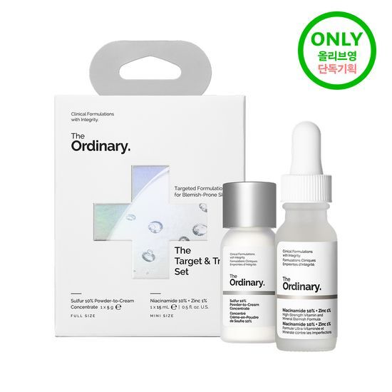 디오디너리 디오디너리 타겟 앤 트리트 세트 (나이아신아마이드 세럼 15ml+ 트러블 스팟 트리트먼트 5g)