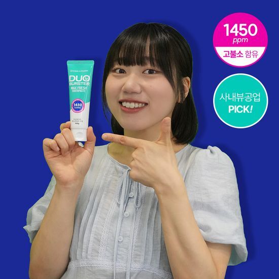 가그린 듀오버스터 맥스프레시 고불소 치약 100g