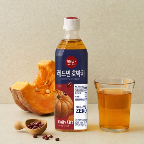 제일제당 햇반 레드빈 호박차 500ml