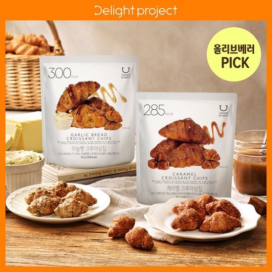 딜라이트 프로젝트 딜라이트 프로젝트 크루아상칩 택1(캐러멜/마늘빵)