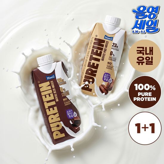 매일유업 퓨어틴 프로틴 쉐이크 330ml 2종 택1(초코, 커피)