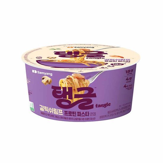 탱글 삼양식품 탱글 갈릭쉬림프 프로틴 파스타 큰컵 100g