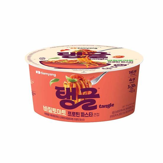 탱글 삼양식품 탱글 바질토마토 프로틴 파스타 큰컵 105g