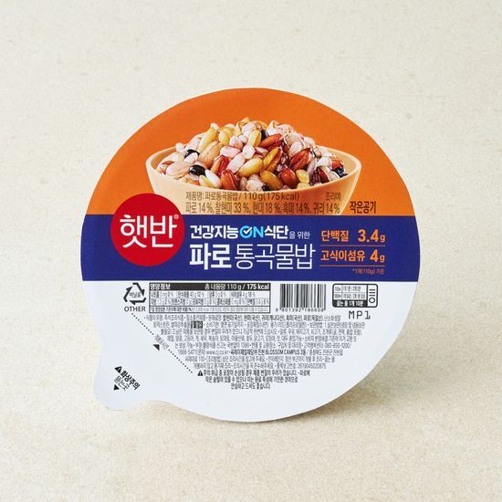 제일제당 햇반 라이스플랜 파로 통곡물밥 110g
