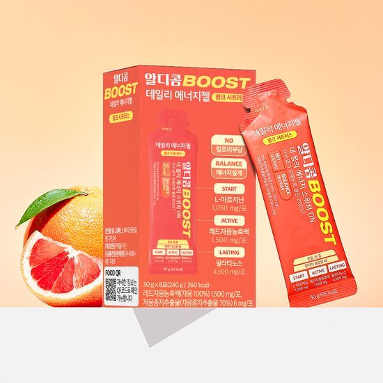 알디콤 부스트 데일리 에너지젤 핑크시트러스 30g*8포 (8일분) 가격 추이 알디콤 알디콤 부스트 데일리 에너지젤 핑크시트러스 30g*8포 (8일분) - 최저가 24,000원