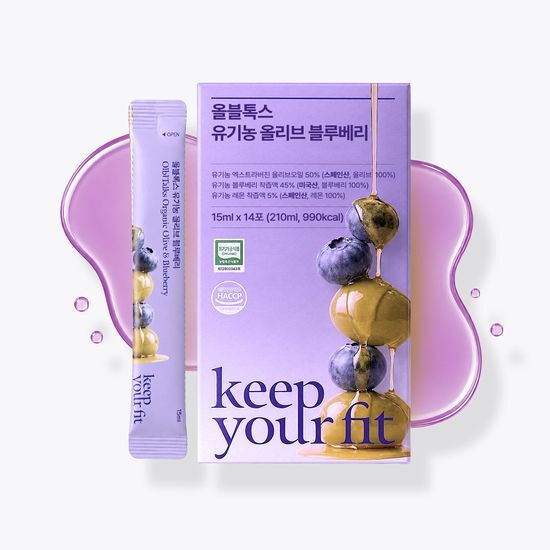 킵유어핏 킵유어핏 올블톡스 유기농 올리브 블루베리 14포