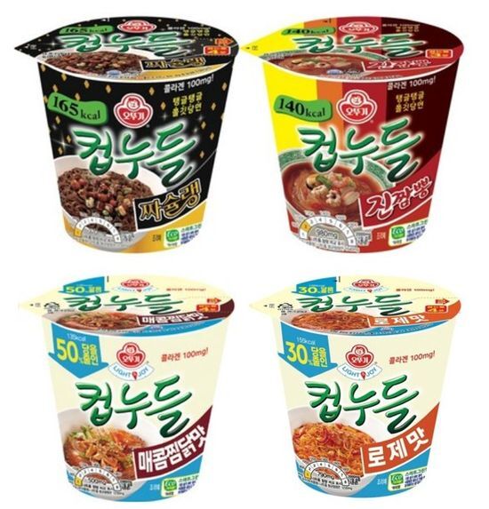 오뚜기 오뚜기 컵누들 38g 진짬뽕 외 3종 (짜슐랭, 진짬뽕, 저당 로제, 저당 매콤찜닭)