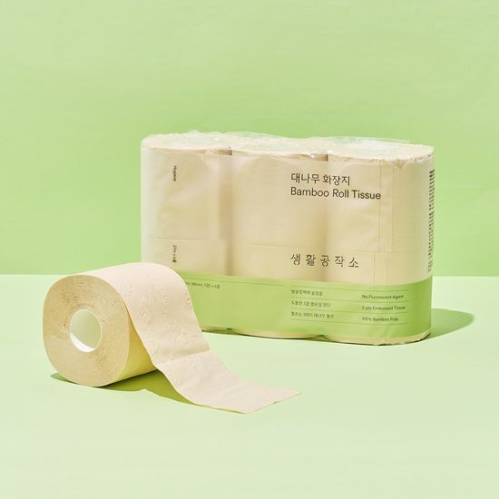 생활공작소 생활공작소 대나무 두루마리 화장지 27m x 6롤