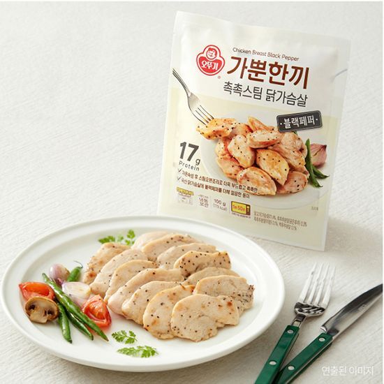 오뚜기 오뚜기 가뿐한끼 촉촉스팀 닭가슴살 100g 블랙페퍼/레드페퍼/갈릭