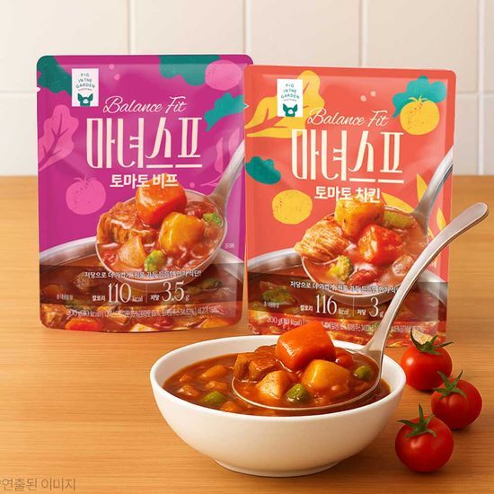 피그인더가든 피그인더가든 밸런스핏 마녀스프 200g 4팩 토마토치킨/토마토비프 2종택1