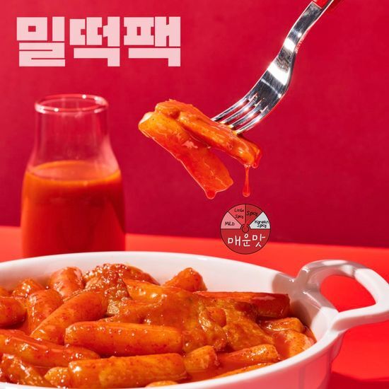 사과떡볶이 사과떡볶이 밀떡팩 매운맛 820g