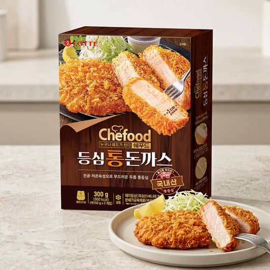 롯데웰푸드 롯데웰푸드 쉐푸드 등심 통 돈까스300g