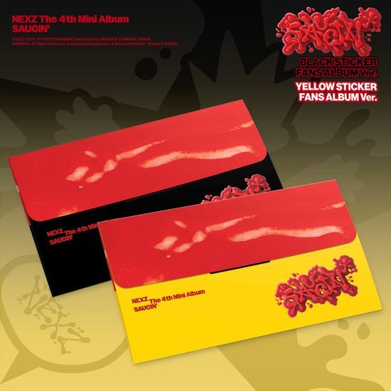 NEXZ NEXZ(넥스지) - 미니 4집 SAUCIN [STICKER FANS ALBUM Ver.] (랜덤)