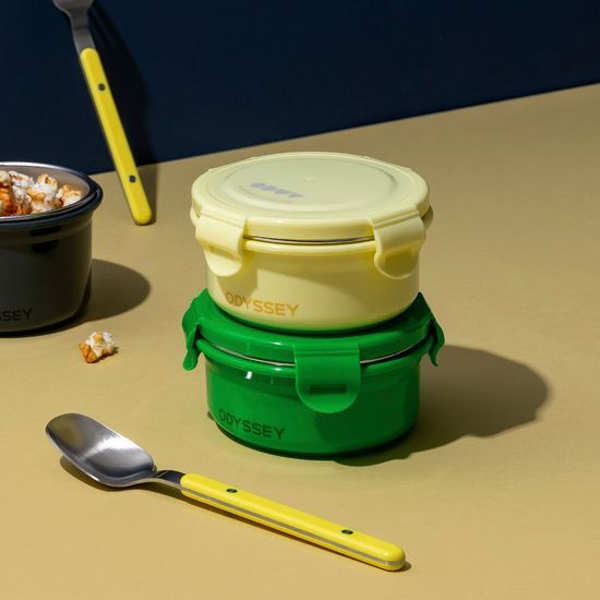 쓰임 (쓰임)오딧세이 휴대용 도시락통 S 270ml 밀폐 용기 (버터/그린)