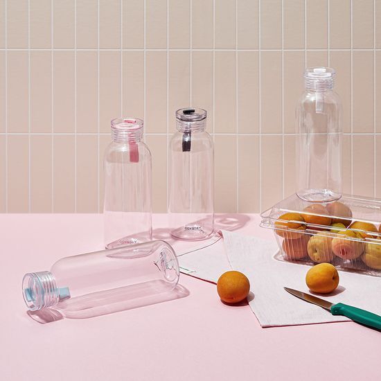 쓰임 (쓰임)오딧세이 스트랩 클리어 보틀(투명) 600ml (그레이/화이트/핑크/스카이)