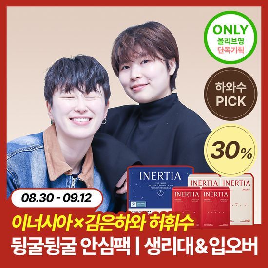이너시아 (9/2이후 순차배송)[하와수마켓]더 프리즘+입는오버나이트 뒹굴뒹굴안심팩 (대형8P*2+중형8P*2+입오버대형4P*1) - 최저가 29,900원