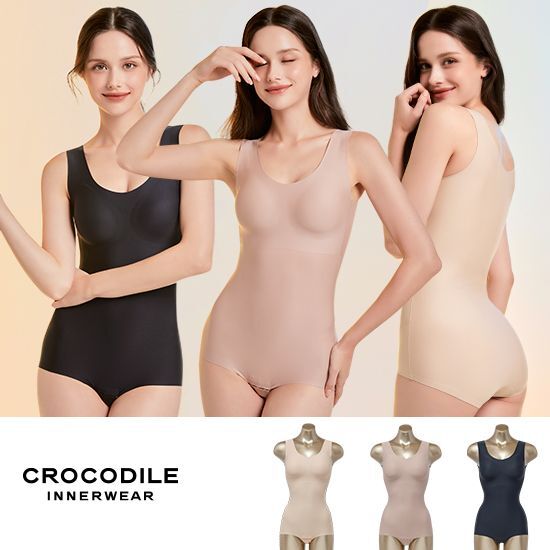 크로커다일 이너웨어 크로커다일 이너웨어 더 뉴 올인원 바디슈트 3종 3Color