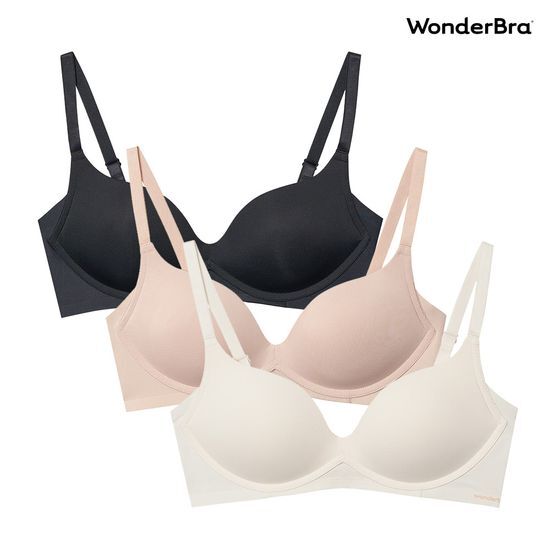 원더브라 Wonderbra 일체형 볼륨 몰드 노와이어 브라  3Color