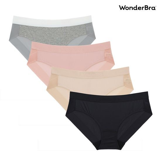 원더브라 Wonderbra 볼륨 스포츠 아웃밴드 노와이어 팬티 4Color