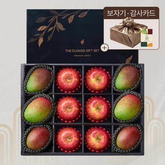 엘로아시스 프리미엄 네이비 에디션, 샤과&애플망고 선물세트 4.3kg내외(사과6+애플망고6) 가격 추이 엘로아시스 엘로아시스 프리미엄 네이비 에디션, 샤과&애플망고 선물세트 4.3kg내외(사과6+애플망고6) - 최저가 130,000원