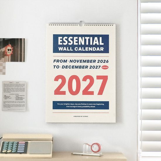 아이코닉 2027 에센셜 벽걸이달력 A3 월 캘린더 가격 추이 아이코닉 아이코닉 2027 에센셜 벽걸이달력 A3 월 캘린더 - 최저가 9,800원