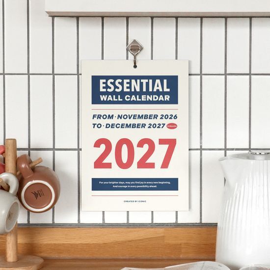 아이코닉 2027 에센셜 벽걸이달력 A4 월 캘린더 가격 추이 아이코닉 아이코닉 2027 에센셜 벽걸이달력 A4 월 캘린더 - 최저가 7,800원