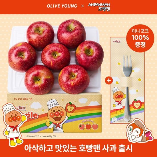 온브릭스 온브릭스, 프리미엄 고당도 제철 사과 (+과일 포크)