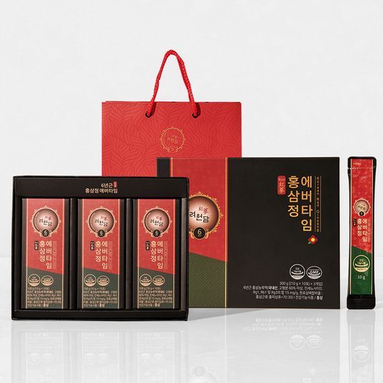 려원담 려원담 6년근 홍삼정 에버타임 10g x 30포 (1개월분) (+쇼핑백)