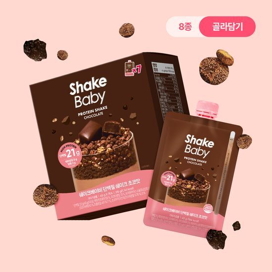 쉐이크베이비 쉐이크베이비 락토컷 프로틴 파우치 45g 7개입 6종 택1