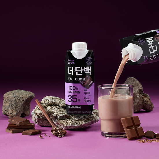더단백 빙그레 더단백 드링크 35g 고함량 단백질음료 다크초코 330ml 12개입 - 최저가 32,900원
