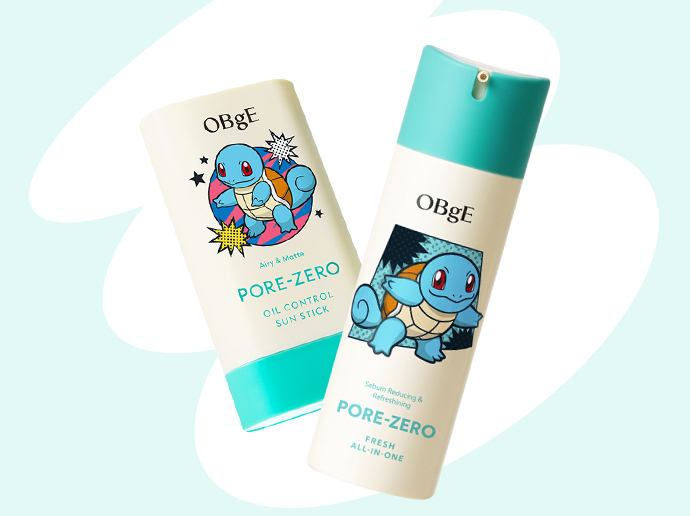 [5/15 Haru / Packets Ketmon Edition ] Obeuje Packets Eo Je Oil Keonteurol Seon Stick 18 g(+ Kkobugi Pouch ) ([5/15하루특가/포켓몬 에디션]오브제 포어 제로 오일 컨트롤 선스틱 18g(+꼬부기 파우치))