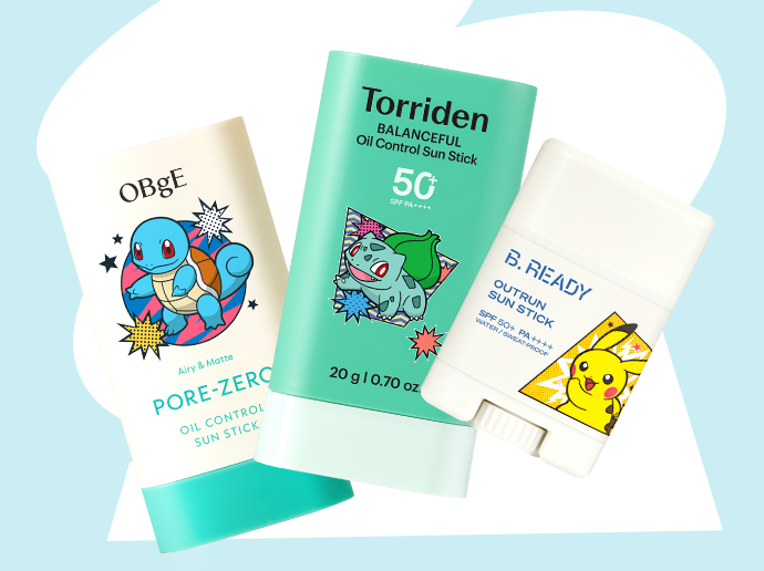 [5/15 Haru / Packets Ketmon Edition ] Obeuje Packets Eo Je Oil Keonteurol Seon Stick 18 g(+ Kkobugi Pouch ) ([5/15하루특가/포켓몬 에디션]오브제 포어 제로 오일 컨트롤 선스틱 18g(+꼬부기 파우치))