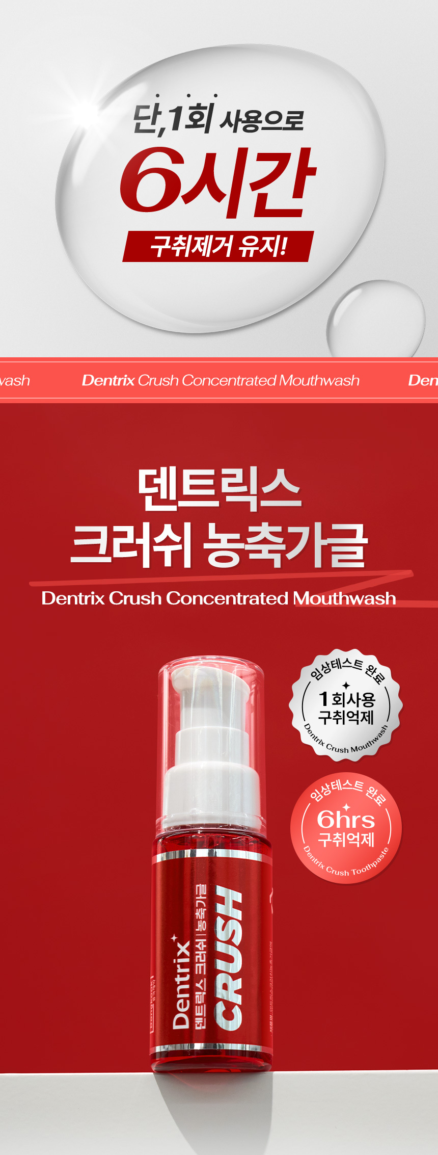Dentrix Crush Concentrated Mouthwash 25ml | OLIVE YOUNG Global