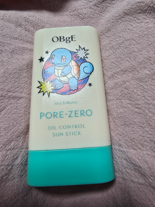 [5/15 Haru / Packets Ketmon Edition ] Obeuje Packets Eo Je Oil Keonteurol Seon Stick 18 g(+ Kkobugi Pouch ) ([5/15하루특가/포켓몬 에디션]오브제 포어 제로 오일 컨트롤 선스틱 18g(+꼬부기 파우치))