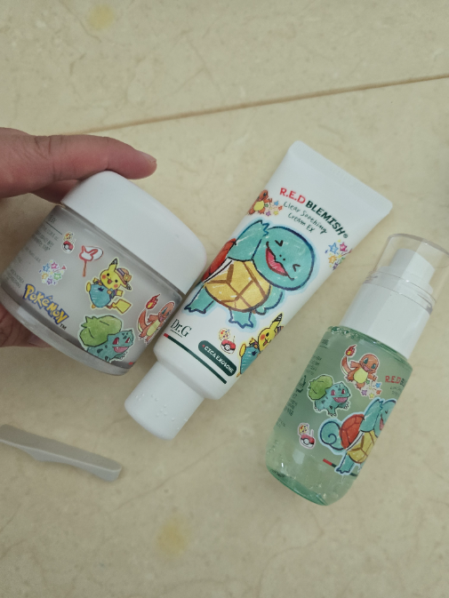 [5 Olyeongpik / Packets Ketmon Edition ] Dr.G Red Blemish Clear Soothing Cream EX 70 ml 1+1 Gihoek (+ Mist 50 ml+ Kkobugimeswibaek ) ([5월올영픽/포켓몬 에디션] 닥터지 레드블레미쉬 클리어 수딩크림EX 70ml1+1기획 (+미스트 50ml+꼬부기메쉬백))