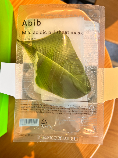 Слабокислотная маска Abib pH Sheet Mask Heartleaf Fit (20 шт)