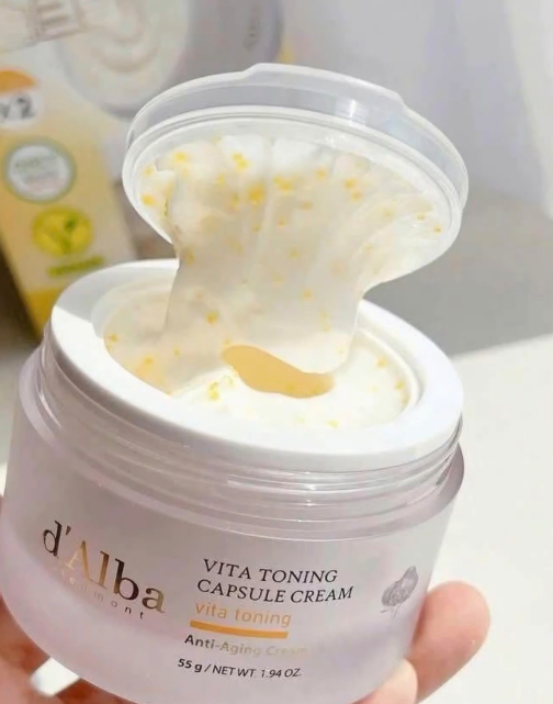 d'Alba Vita Toning Capsule Cream Niacinamide 5% 55g Set (+10g