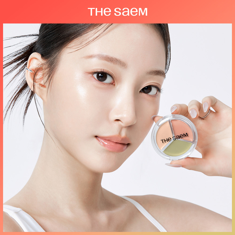 [NEW/촉촉밀착커버]더샘 커버 퍼펙션 트리플 팟 컨실러 글로우 3colors