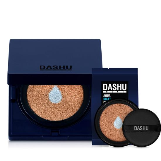Dasique Men's Aqua Matte BB Cushion (основа + рефилл)