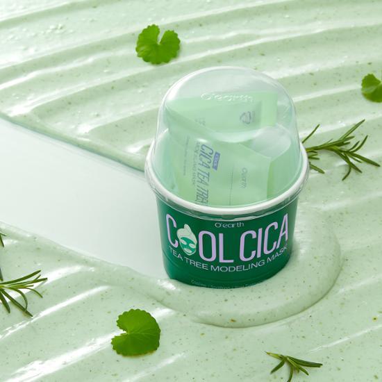 O'earth Cool Cica Tea Tree Modeling Pack 30g | OLIVE YOUNG Global